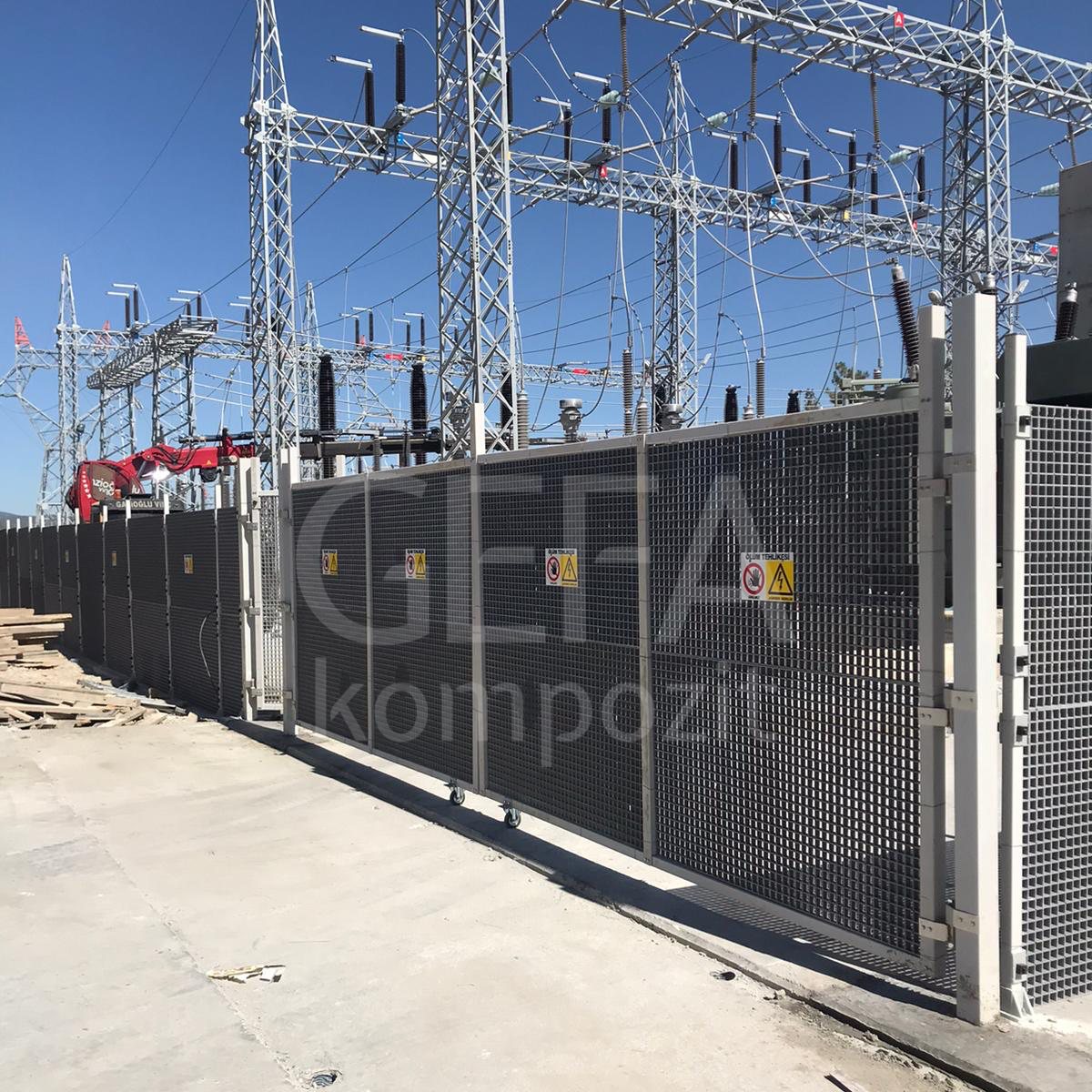 GRP (FRP) Composites Isolated Panel Fence